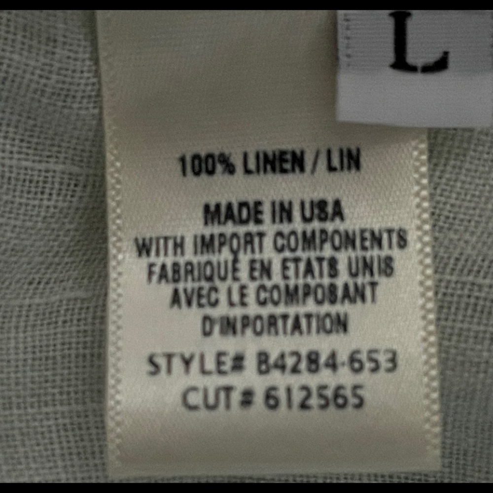 Bella Dahl Sleeveless tie waist linen top L - Picture 12 of 12